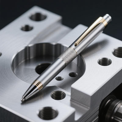 ট্যাকটিক্যাল টাইটানিয়াম পকেট পেন অ্যানোডাইজড ক্ষয় প্রতিরোধী এবং উপহার-প্রস্তুত সিএনসি মেশিনিং টাইটানিয়াম পেন